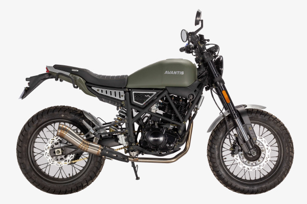 Мотоцикл дорожный Avantis (Авантис) City 250 (Fuego Scrambler 250) хаки с ПТС | Мототека Мотоцикл дорожный Avantis (Авантис) City 250 (Fuego Scrambler 250) хаки с ПТС | Мототека